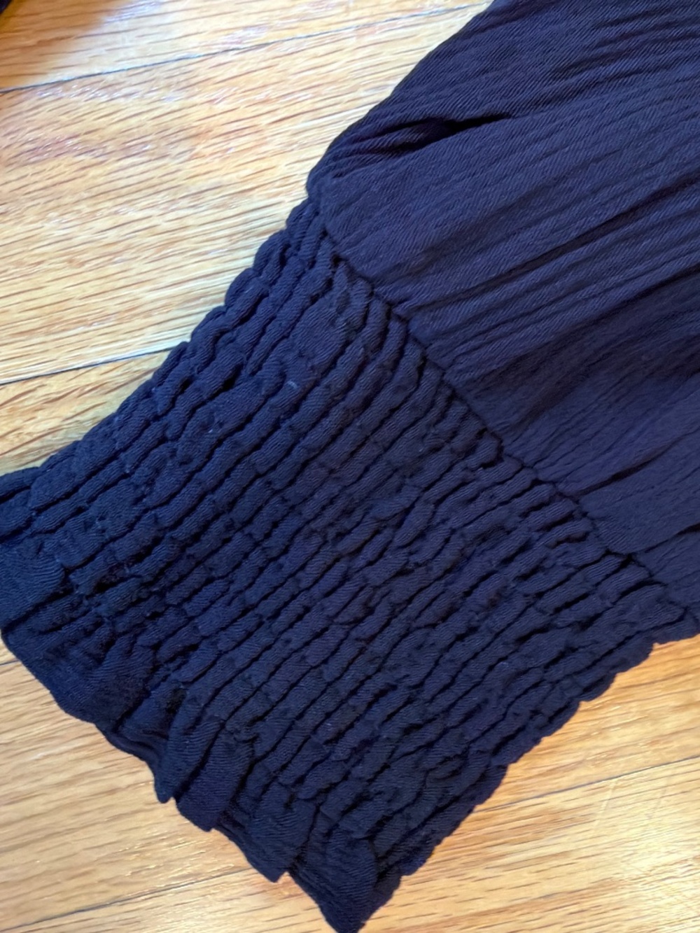 NWT Torrid Black Crinkle Gauze Smocked Babydoll Top 4X 26 - Picture 7 of 12